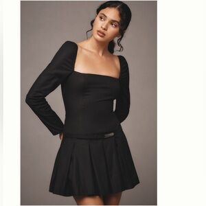 Nwt reformation Black Long Sleeve Dress